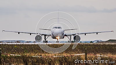 Front of Airbus A320-214 - 3420, operated by Air France Stock Photo