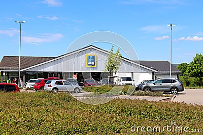 Front of Aldi Sud grocery store in Germany Editorial Stock Photo