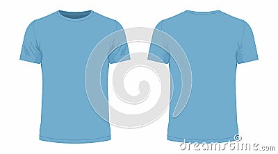Blue t-shirt Vector Illustration