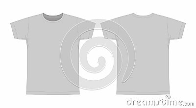 Men`s gray t-shirt Vector Illustration