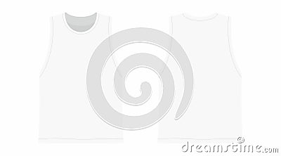 Men`s white t-shirt Vector Illustration