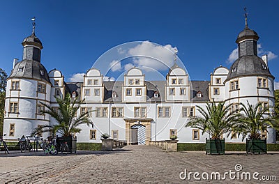 Front of the baroque castle Neuhaus in Paderborn Stock Photo