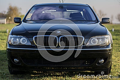 Front of BMW 750Li e66 Editorial Stock Photo