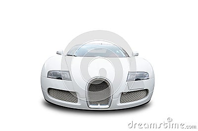 Front of Bugatti Veyron car Stock Photo