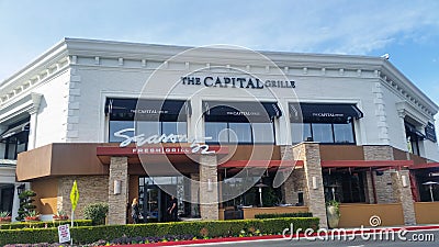 Capital Grill and Seasons 52 restaurant signs Editorial Stock Photo