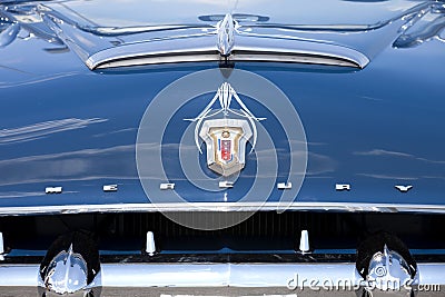 Front Classic Lincoln Mercury car. Editorial Stock Photo