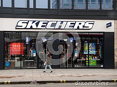 Close Skechers store on Oxford Street, London Editorial Stock Photo
