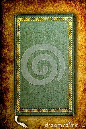 Front cover of ancient old mystical book Stock Photo