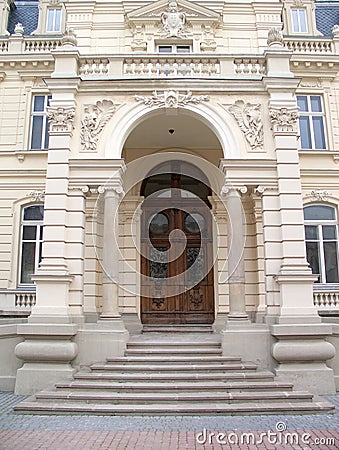 Front entrance Stock Photo