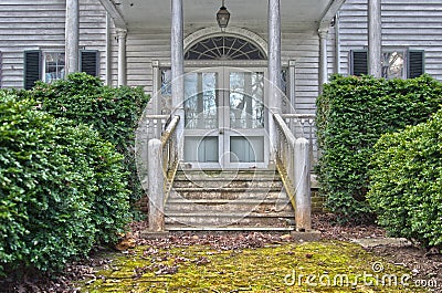 Front Entrance Decay Stock Photo