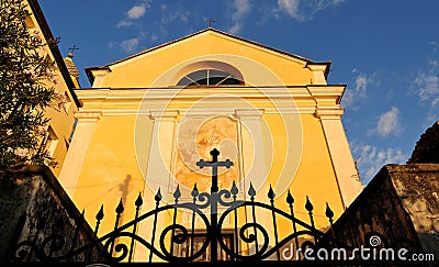 Front facade of the church of Saint joseph Stock Photo