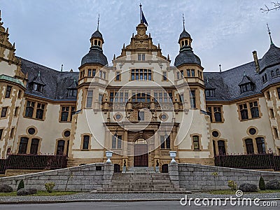 Front facade of the governor palace in Metz Stock Photo