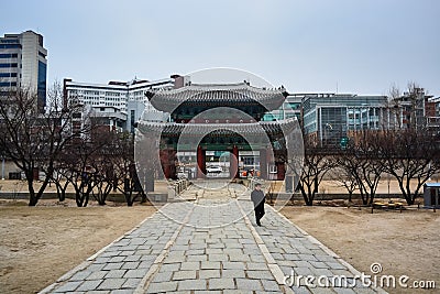 Front gate of Changgyeong palace5 Editorial Stock Photo
