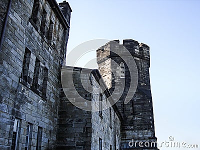 Front Gate Eastern State Penitentiary, Philadelphia jail Stock Photo