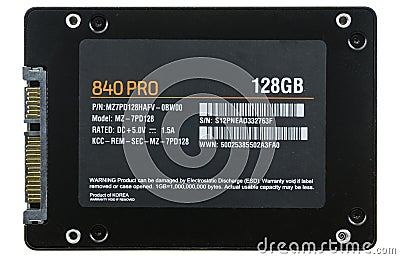 Front of a hard drive Stock Photo