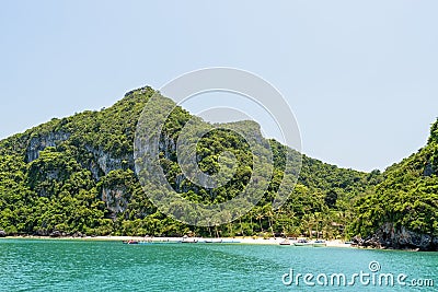 Front of Ko Wua Talap island Stock Photo