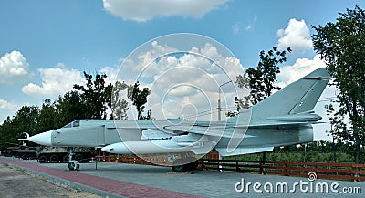 Front-line bomber Su-24. Editorial Stock Photo