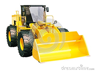 Front loader isolated Stock Photo