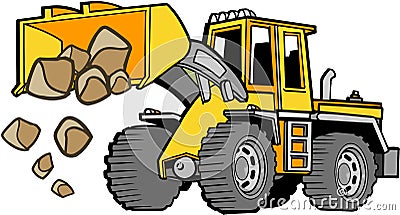 Front loader Vector Vector Illustration