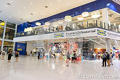 Front shop of IKEA Bangna brnach in Mega Bangna Editorial Stock Photo