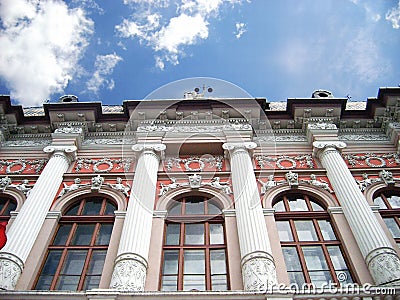 Front side of a building Stock Photo