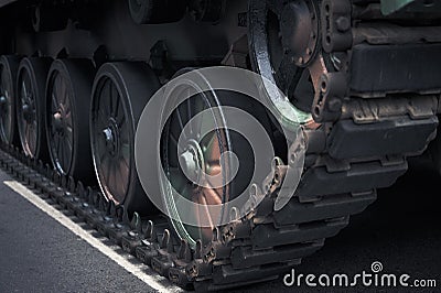Front of a tehnical military vehicles Stock Photo