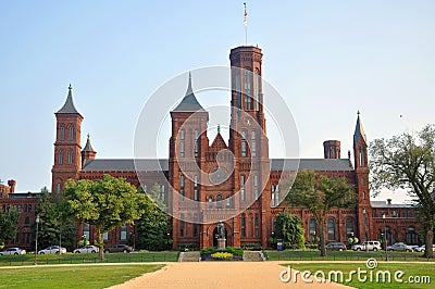 Smithsonian Castle in Washington DC, USA Editorial Stock Photo
