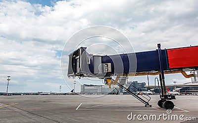 Front view of airplane gate Stock Photo