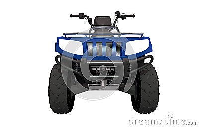 Front View ATV Quad Bike Stock Photo