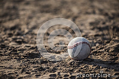 front view baseball dirt. High quality photo Stock Photo