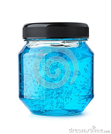 Hair styling gel jar Stock Photo