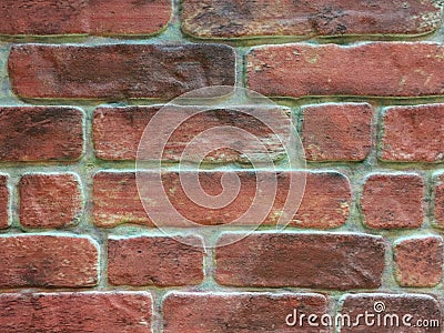 Front view brick wall background Stock Photo