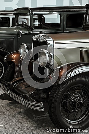 front view of Chevrolet AC Open Tourer 1929. Editorial Stock Photo