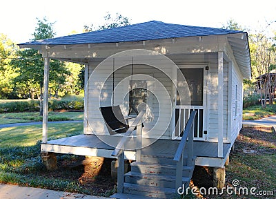 Front view of childhood home of Elvis Presley Editorial Stock Photo