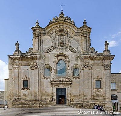 Chiesa del Purgatorio of Matera Stock Photo