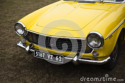 front view of classic vintage car Fiat 1500 Fiat 1500 Editorial Stock Photo