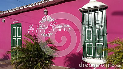 Colonial house in Paraguana peninsule, Pueblo Nuevo, Falcon state Venezuela Stock Photo