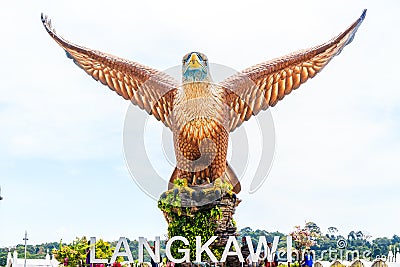 Front view of Eagle sculpture Editorial Stock Photo