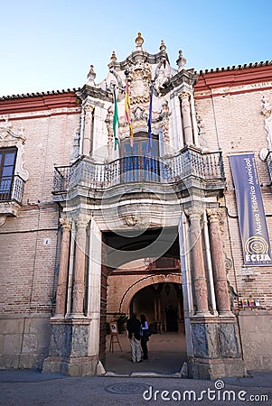 Marquis of Benemeji Palace, Ecija, Spain. Editorial Stock Photo