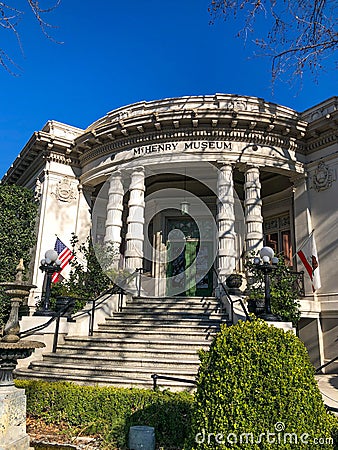 Front View of McHenry Museum Editorial Stock Photo