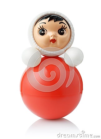 Russian tilting doll Stock Photo