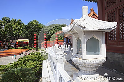 front view of Simulation of Old Summer Palace ,Gardens of Perfect Brightness, Imperial Gardens ,Zhuhai southern of China republic Stock Photo