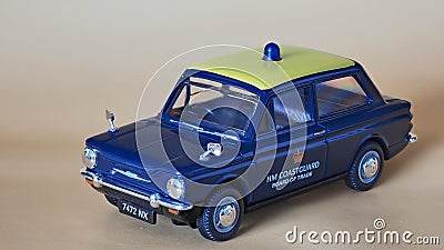 TOY CAR HILLMAN IMP BY VANGUARDS-LLEDO Editorial Stock Photo