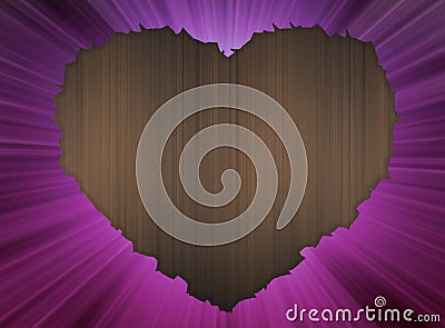 Front view white heart shaped color on wooden background, object, valentine, love, banner, template, fashion, copy space Stock Photo