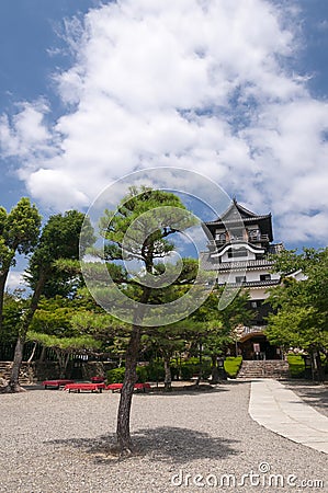 Front yard of Inuyama castle Stock Photo