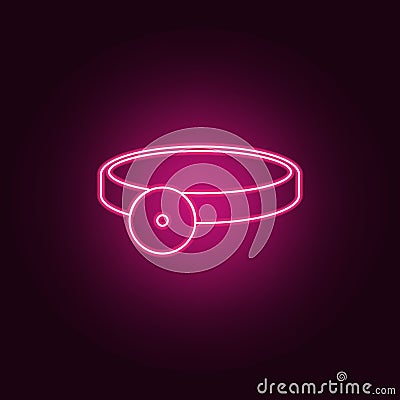 frontal reflex icon. Elements of Medicine in neon style icons. Simple icon for websites, web design, mobile app, info graphics Stock Photo
