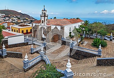 Church of Nuestra SeÃ±ora de la ConcepciÃ³n in Valverde El Hierro, Canary Islands Stock Photo