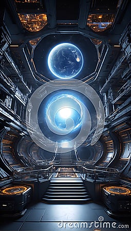 Frontiers Unveiled: QuantumQuotient's DataEclipse Tomorrow. AI generate Stock Photo
