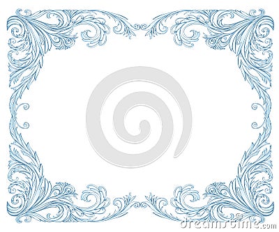 Frost frame Vector Illustration