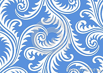 Frost on window seamless pattern Vector Illustration